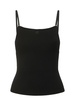 Rib knit viscose tank top