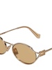 Oval metal sunglasses
