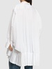 Cotton blend pleated shirt