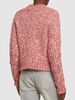Chunky mélange wool blend knit sweater