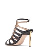 85mm Carine croc embossed leather sandal