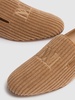 10mm Striped velvet loafers