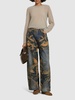 Mossy Oak low rise printed jeans