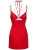 Embellished star cutout mini dress