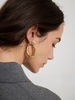 Big hammered hoop earrings