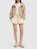 Cotton blend shorts