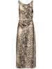 Dayla python print jersey long dress