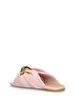 Corner leather slide sandals