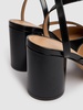 80mm Tabi leather pumps