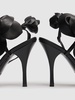 105mm Leather flower sandals