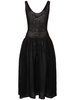 Crochet knit midi dress