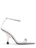 95mm Ester metallic leather sandals
