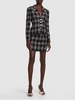 Checked lurex bouclé jacket