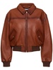 Loroma leather bomber jacket