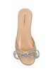 10mm Double Bow raffia flat sandals