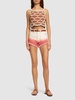 Hawa Mahal cotton & linen crop top