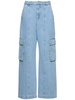 Patch denim cargo jeans