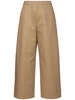 Plass cotton twill wide pants