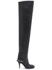 95mm Faux leather over-the-knee boots