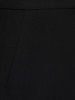 Wool blend gabardine side slit skirt