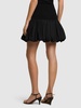 Bubble knit viscose blend mini skirt