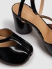 80mm Tabi leather pumps