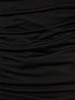 Draped jersey sablé dress