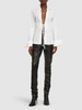 Linsey open front poplin shirt