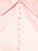 Silk satin short sleeve long dress