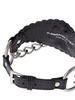 Leather choker w/ star & chain
