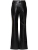 Roy leather blend straight pants