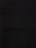 Linen mid rise wide pants