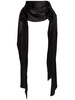 Taffeta draped mini skirt w/ rose