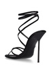 105mm Liz satin sandals