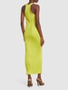 Superfine ribbed viscose midi dress