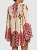 Desert Scout printed linen mini dress