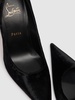 100mm Kate Max glittered velvet pumps