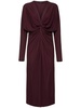 Mathilde draped viscose midi dress