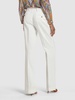Mid rise crepe straight pants
