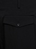 Z-2 tucked gabardine wool pants