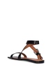 10mm Lauren croc embossed sandals