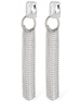 Crystal earrings w/ fringes