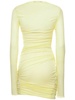 Draped jersey mini dress
