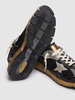 30mm Running Dad net & nappa sneakers