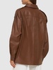 Buttoned leather jacket