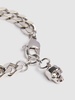 Skull chain brass bracelet