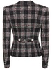Checked lurex bouclé jacket