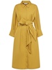 Tabata poplin belted midi shirt dress