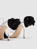 105mm Flower leather sandals