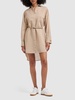 Brioso cotton & silk striped mini dress